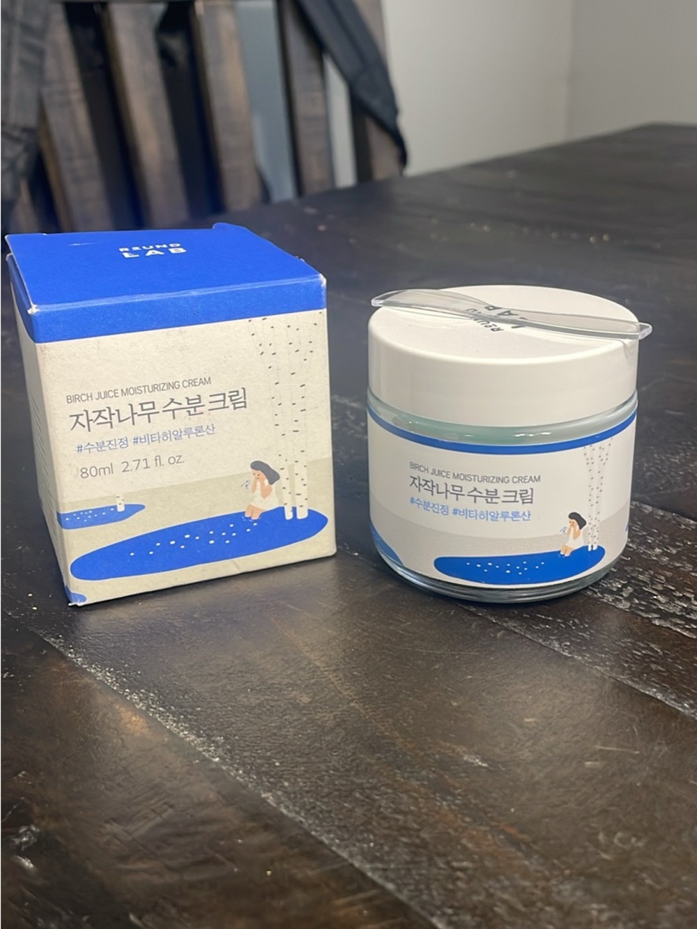 Birch Juice Moisturizing Cream - Blue & White Jar